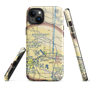 Running Colors Airport (3SD6) VFR Sectional  Tough iPhone Case