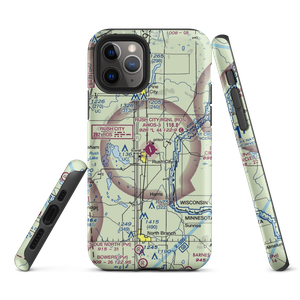 Rush City Regional Airport (ROS) VFR Sectional  Tough iPhone Case