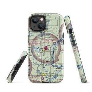 Rush City Regional Airport (ROS) VFR Sectional  Tough iPhone Case