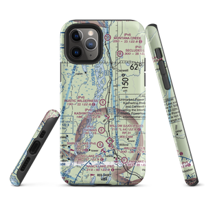 Rustic Wilderness Airport (02AK) VFR Sectional  Tough iPhone Case