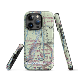 Rustic Wilderness Airport (02AK) VFR Sectional  Tough iPhone Case