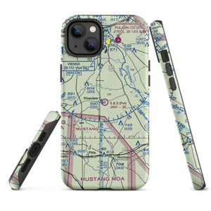 S&S Flying Service Airport (44GA) VFR Sectional  Tough iPhone Case