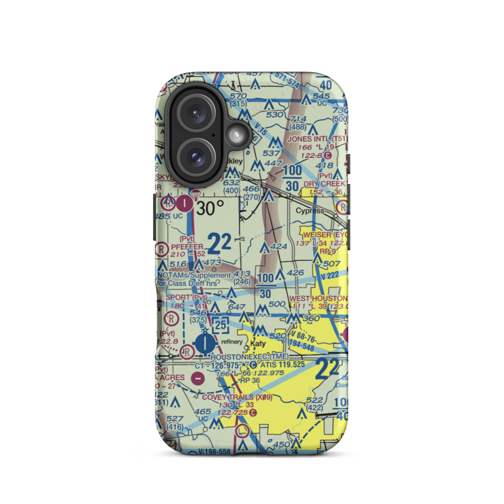 Sack-O-Grande Acroport Airport (9X9) VFR Sectional  Tough iPhone Case iPhone 16 model shown
