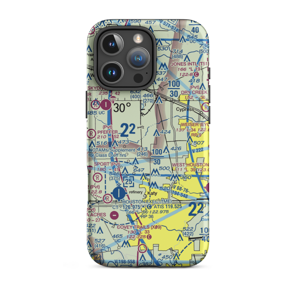 Sack-O-Grande Acroport Airport (9X9) VFR Sectional  Tough iPhone Case iPhone 16 Pro Max model shown