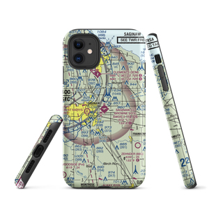 Saginaw County H.W. Browne Airport (HYX) VFR Sectional  Tough iPhone Case