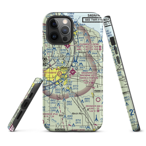 Saginaw County H.W. Browne Airport (HYX) VFR Sectional  Tough iPhone Case