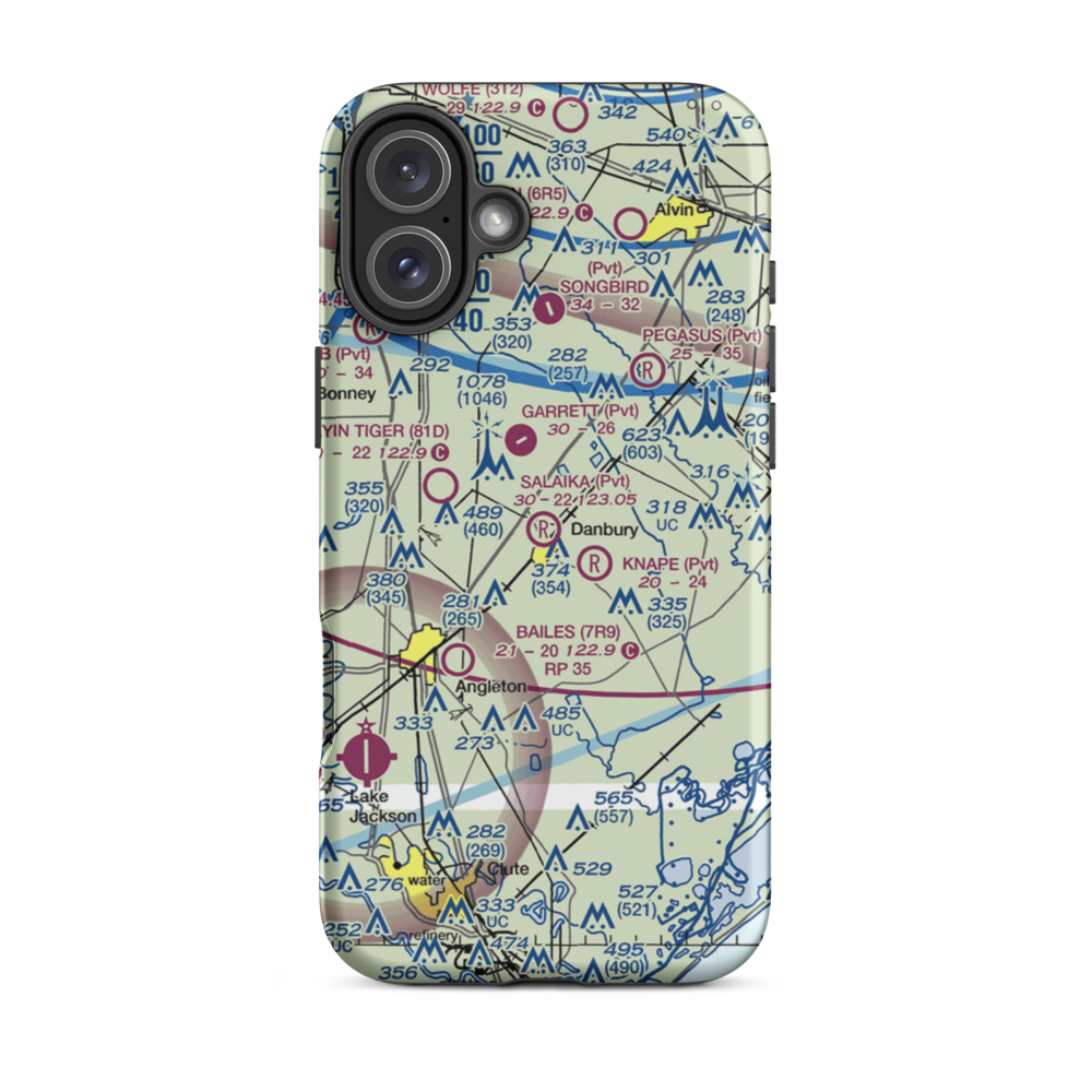 Salaika Aviation Airport (07TA) VFR Sectional  Tough iPhone Case iPhone 16 Plus model shown