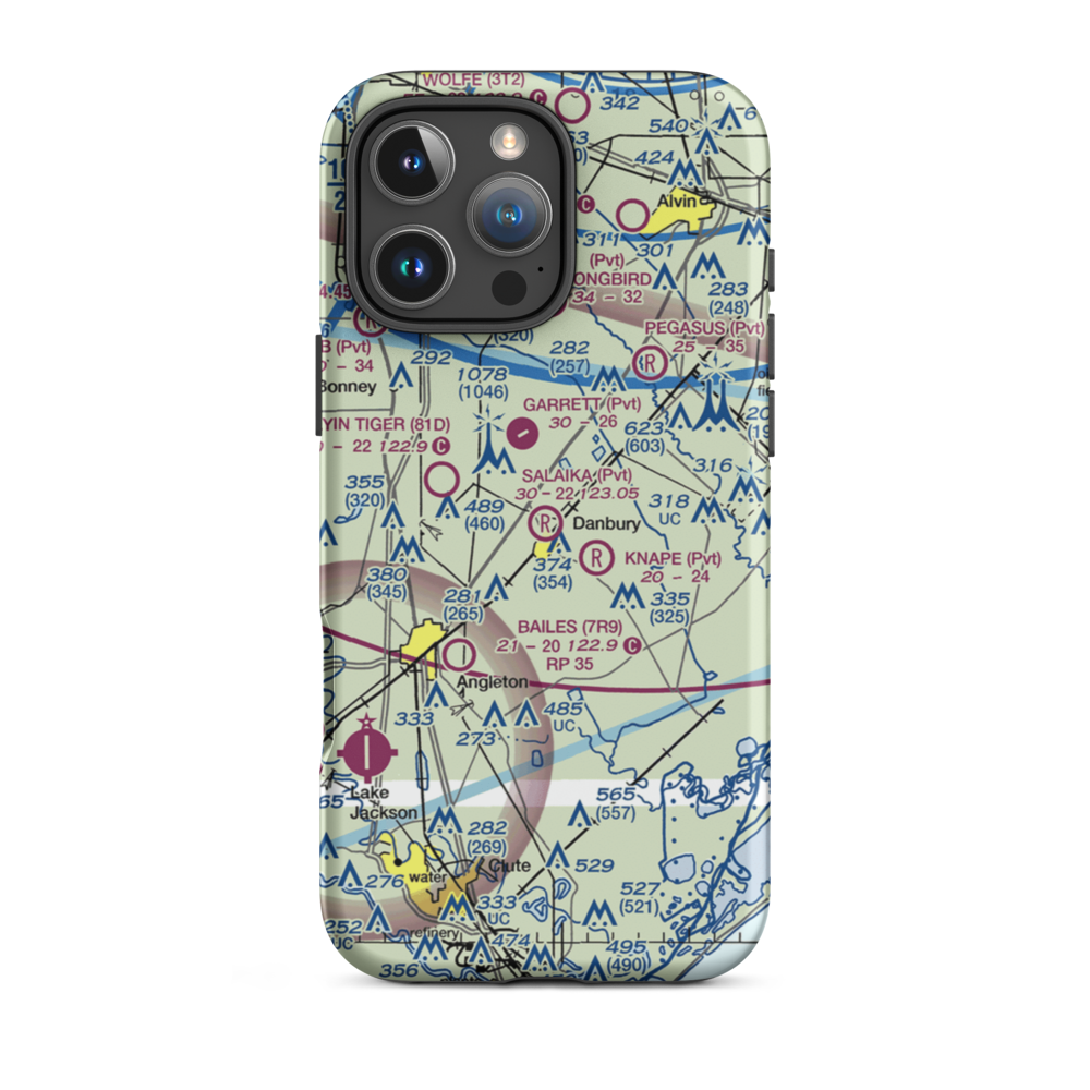 Salaika Aviation Airport (07TA) VFR Sectional  Tough iPhone Case iPhone 16 Pro Max model shown