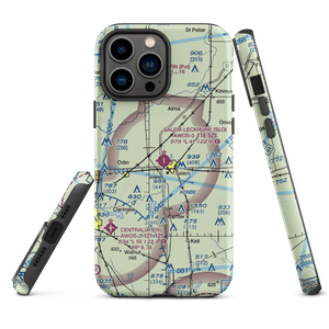 Salem Leckrone Airport (SLO) VFR Sectional  Tough iPhone Case