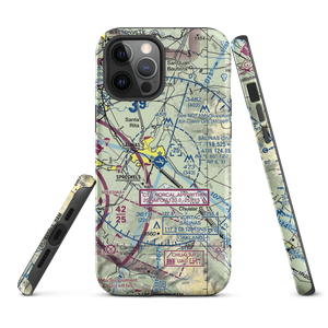 Salinas Municipal Airport (SNS) VFR Sectional  Tough iPhone Case