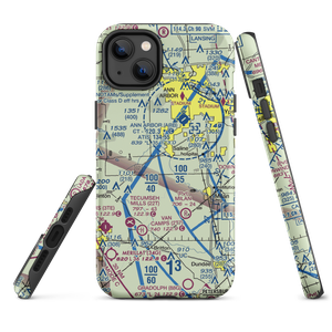 Saline Airport (68MI) VFR Sectional  Tough iPhone Case