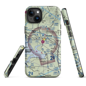 Sallisaw Municipal Airport (JSV) VFR Sectional  Tough iPhone Case