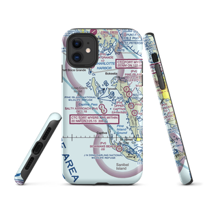 Salty Approach Airport (FL90) VFR Sectional  Tough iPhone Case