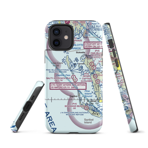 Salty Approach Airport (FL90) VFR Sectional  Tough iPhone Case