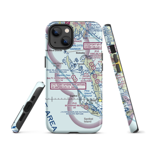 Salty Approach Airport (FL90) VFR Sectional  Tough iPhone Case