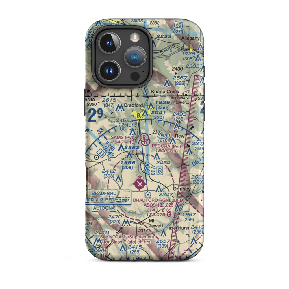 Sam's Field (6PN5) VFR Sectional  Tough iPhone Case iPhone 16 Pro Max model shown