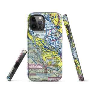 San Carlos Airport (SQL) VFR Sectional  Tough iPhone Case