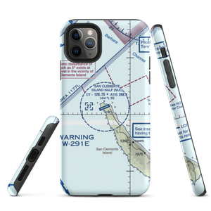 San Clemente Island Naval Auxiliary Landing Field (NUC) VFR Sectional  Tough iPhone Case