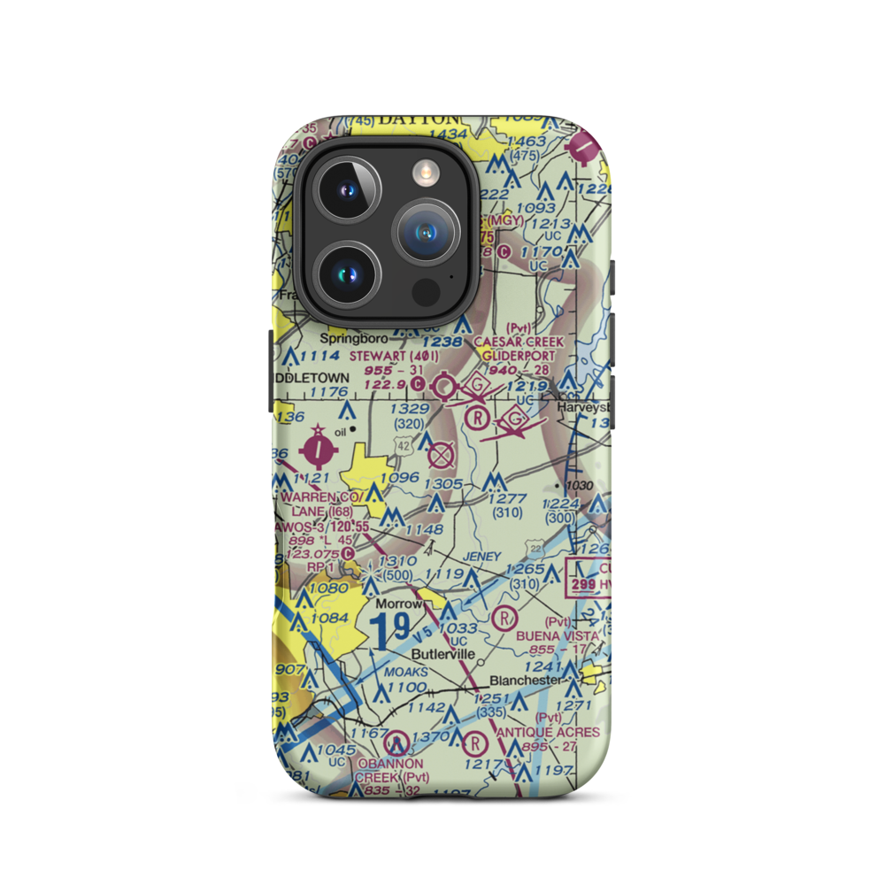 San Mar Gale Airport (US-0047) VFR Sectional  Tough iPhone Case iPhone 16 Pro model shown