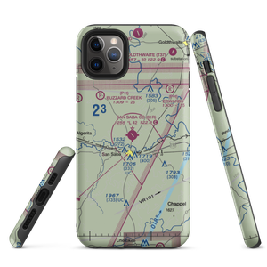 San Saba County Municipal Airport (81R) VFR Sectional  Tough iPhone Case