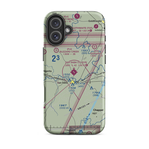 San Saba County Municipal Airport (81R) VFR Sectional  Tough iPhone Case