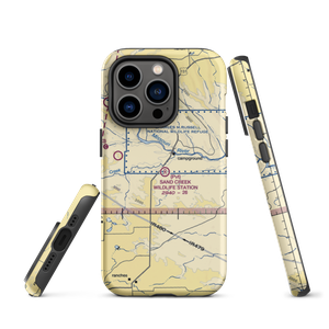 Sand Creek Wildlife Station Airport (MT79) VFR Sectional  Tough iPhone Case