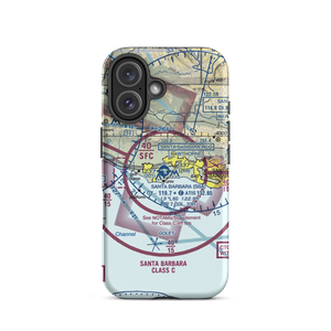 Santa Barbara Municipal Airport (SBA) VFR Sectional  Tough iPhone Case