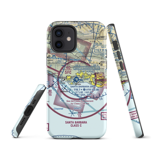 Santa Barbara Municipal Airport (SBA) VFR Sectional  Tough iPhone Case