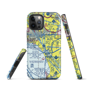 Santa Monica Municipal Airport (SMO) VFR Sectional  Tough iPhone Case