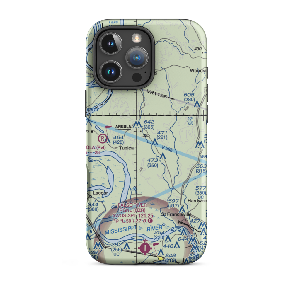 Sara Field (LS89) VFR Sectional  Tough iPhone Case iPhone 16 Pro Max model shown