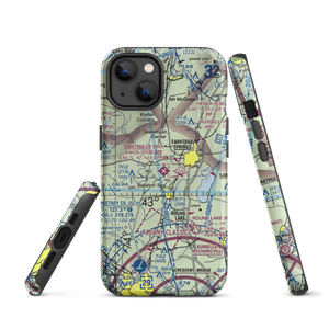 Saratoga County Airport (5B2) VFR Sectional  Tough iPhone Case