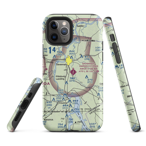 Savannah Hardin County Airport (SNH) VFR Sectional  Tough iPhone Case