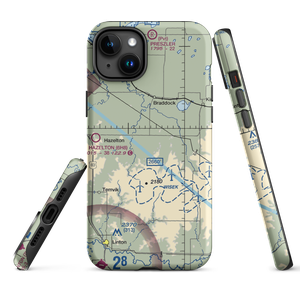 Saville Private Airport (0ND7) VFR Sectional  Tough iPhone Case