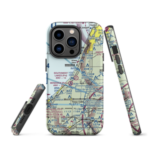 Sawyer / Southwest Lakes Airpark (US-0182) VFR Sectional  Tough iPhone Case