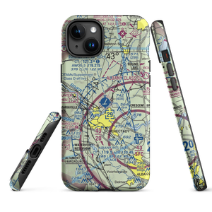 Schenectady County Airport (SCH) VFR Sectional  Tough iPhone Case