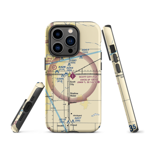 Scott City Municipal Airport (TQK) VFR Sectional  Tough iPhone Case