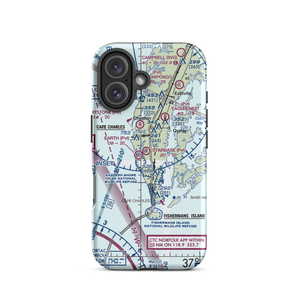 Scott Farm Strip (VG30) VFR Sectional  Tough iPhone Case iPhone 16 model shown