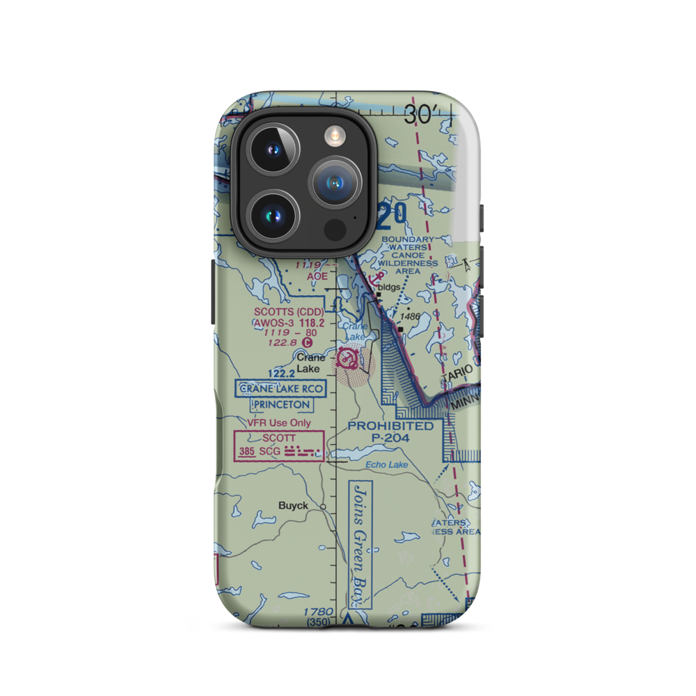 Scotts Seaplane Base (CDD) VFR Sectional  Tough iPhone Case iPhone 16 Pro model shown