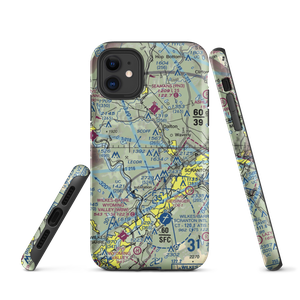 Scranton Municipal Airport. (SCR) VFR Sectional  Tough iPhone Case