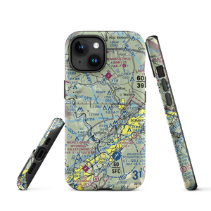 Scranton Municipal Airport. (SCR) VFR Sectional  Tough iPhone Case