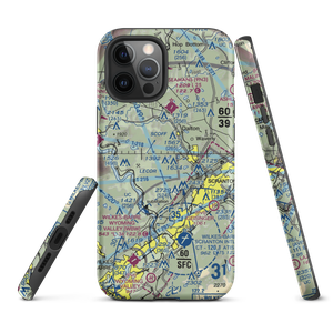 Scranton Municipal Airport. (SCR) VFR Sectional  Tough iPhone Case