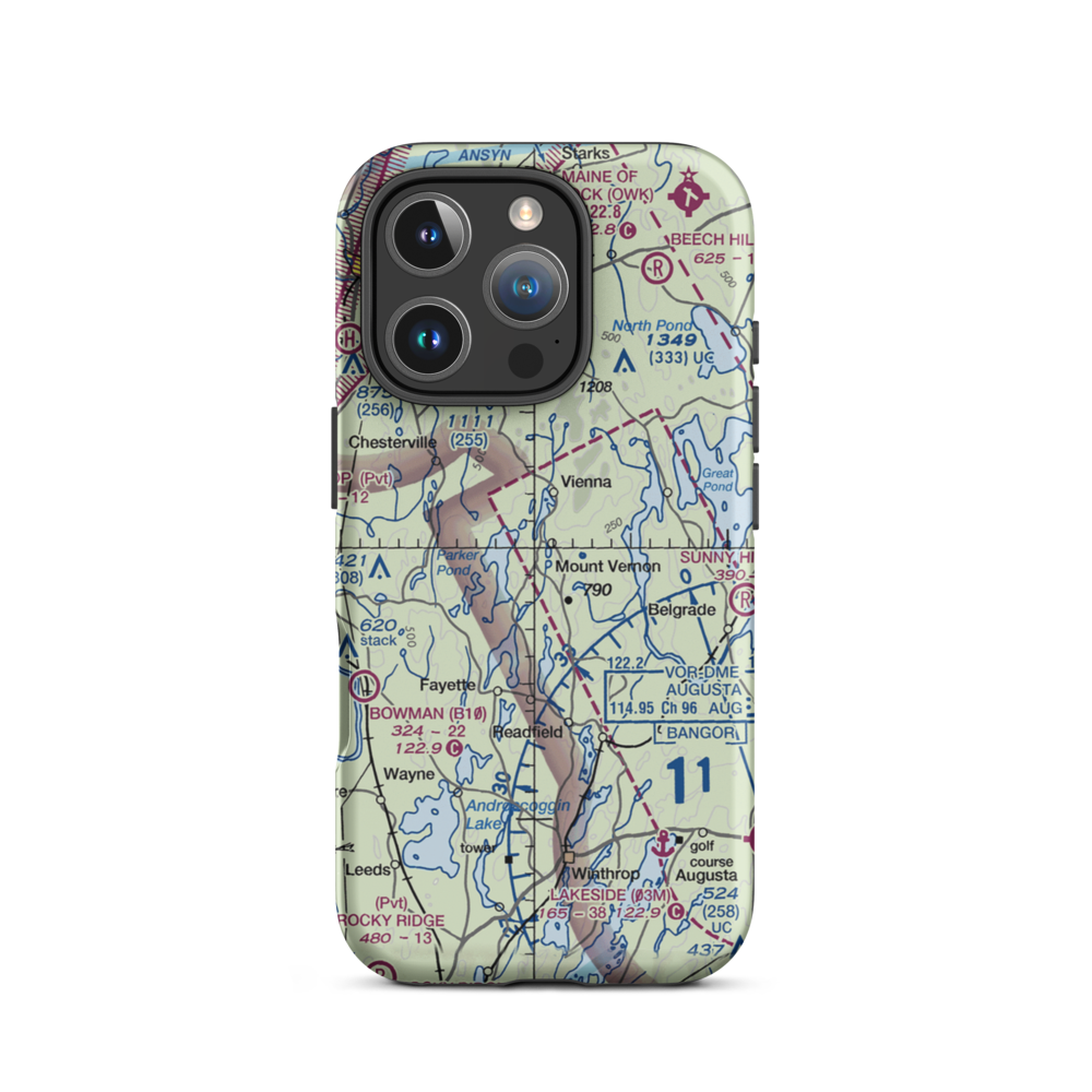 Seven G S Seaplane Base (75B) VFR Sectional  Tough iPhone Case iPhone 16 Pro model shown