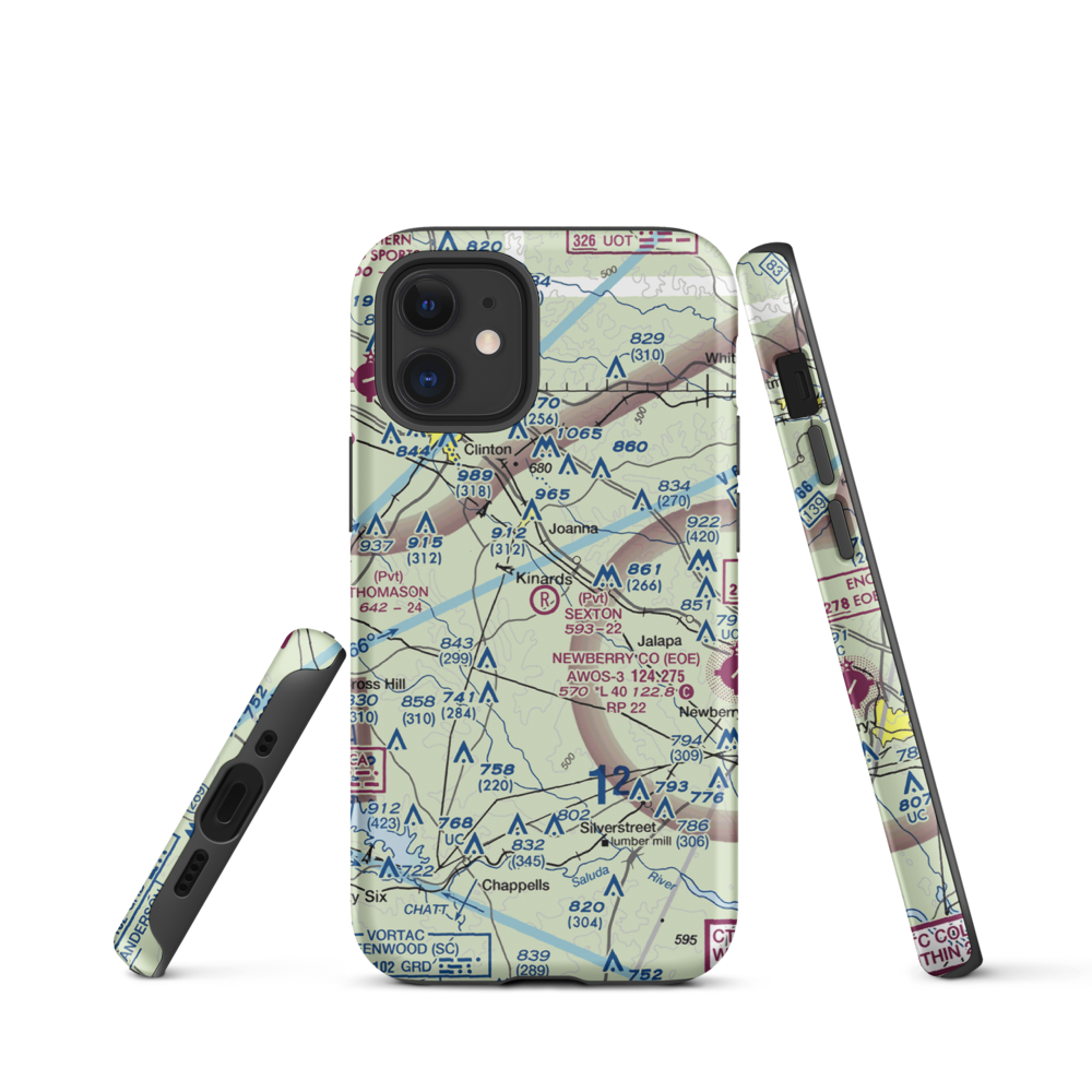 Sexton Airport (19SC) VFR Sectional  Tough iPhone Case iPhone 12 mini model shown