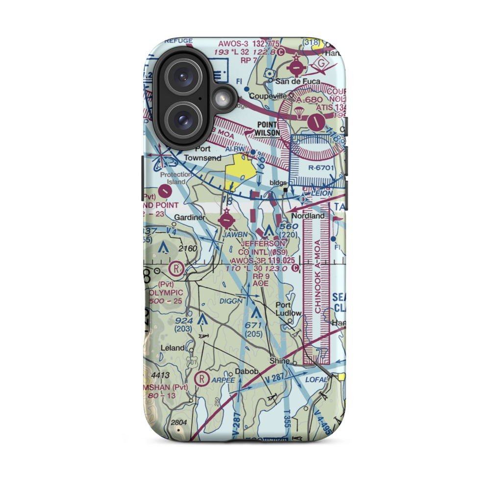 SFS Airpark (80WA) VFR Sectional  Tough iPhone Case iPhone 16 Plus model shown