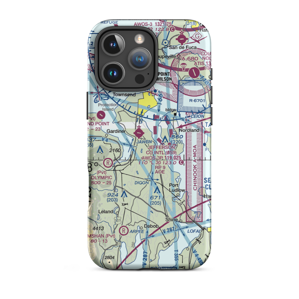 SFS Airpark (80WA) VFR Sectional  Tough iPhone Case iPhone 16 Pro Max model shown