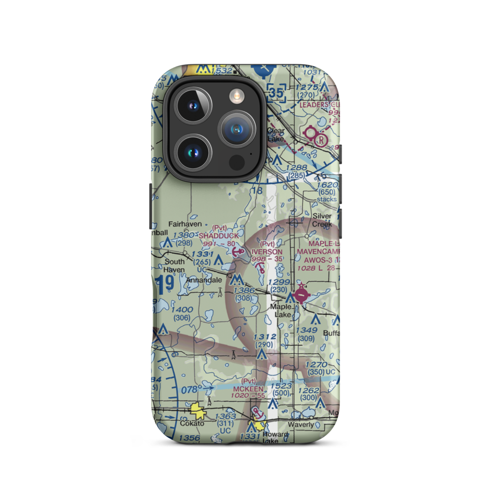 Shadduck Seaplane Base (3MN0) VFR Sectional  Tough iPhone Case iPhone 16 Pro model shown