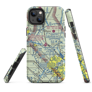 Shafter Airport - Minter Field (MIT) VFR Sectional  Tough iPhone Case