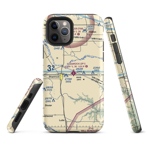 Shamrock Municipal Airport (2F1) VFR Sectional  Tough iPhone Case