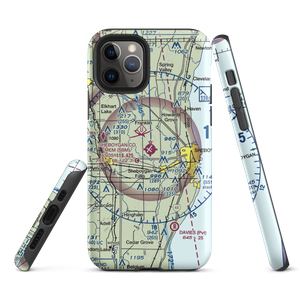 Sheboygan County Memorial Airport (SBM) VFR Sectional  Tough iPhone Case