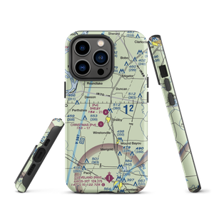 Shelby Air Service Airport (93MS) VFR Sectional  Tough iPhone Case